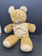 14" Tall Vintage Stuffed Teddy Bear - Well Loved