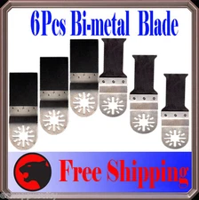 6 BIM Oscillating Multi Tool Saw Blade For Bosch Multi-X Genesis Chicago Ridgid