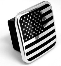 Everhitch American Flag Metal Hitch Cover Plug Fits 2.5 Receiver Chrome Everhitch American Flag Metal Hitch Cover Plug Fits 2.5 Receiver Chrome