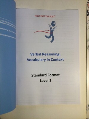 11+ Essentials Verbal reasoning Vocabulary in context Book 1
