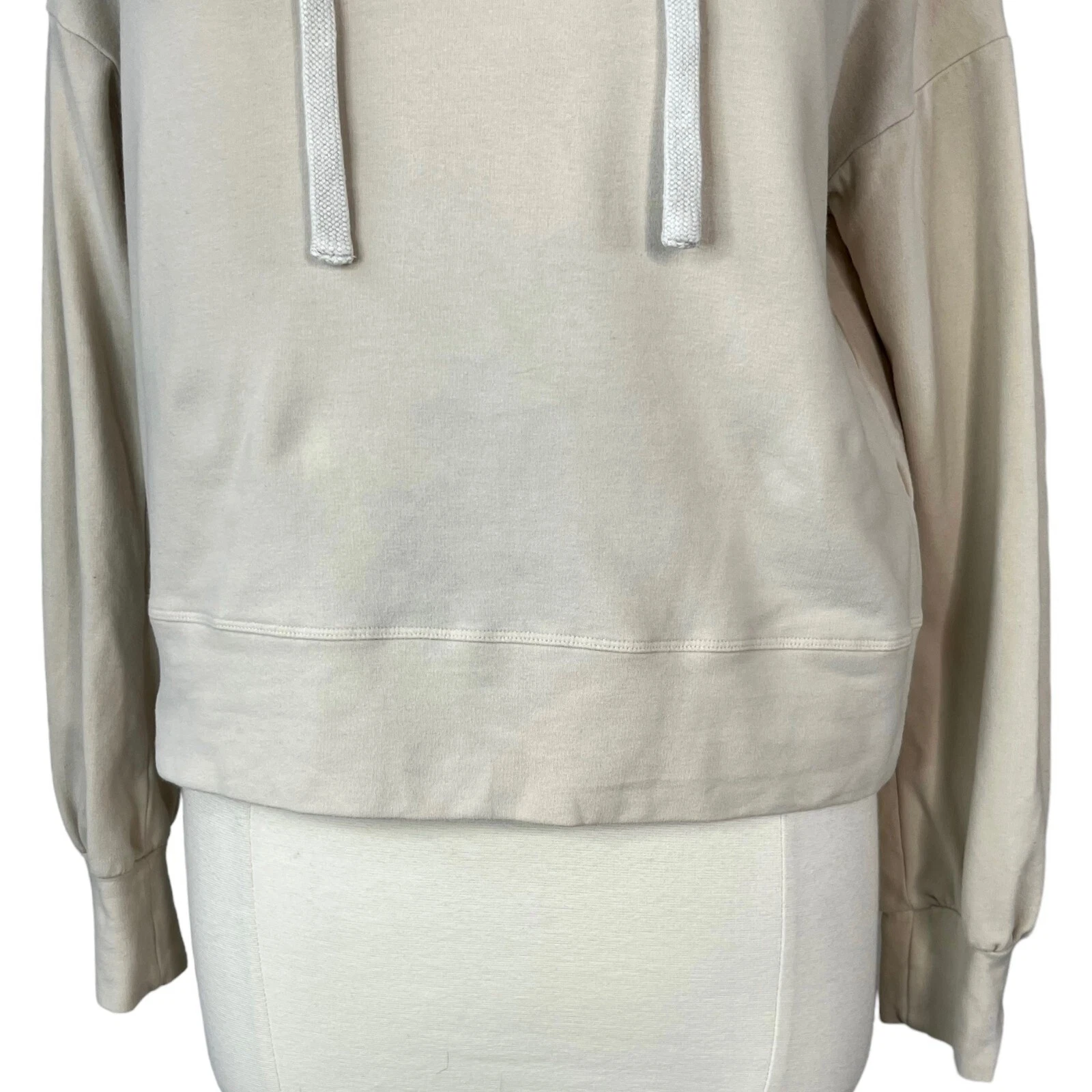 OFF WHITE Felpa con cappuccio The Native One panna taglia S