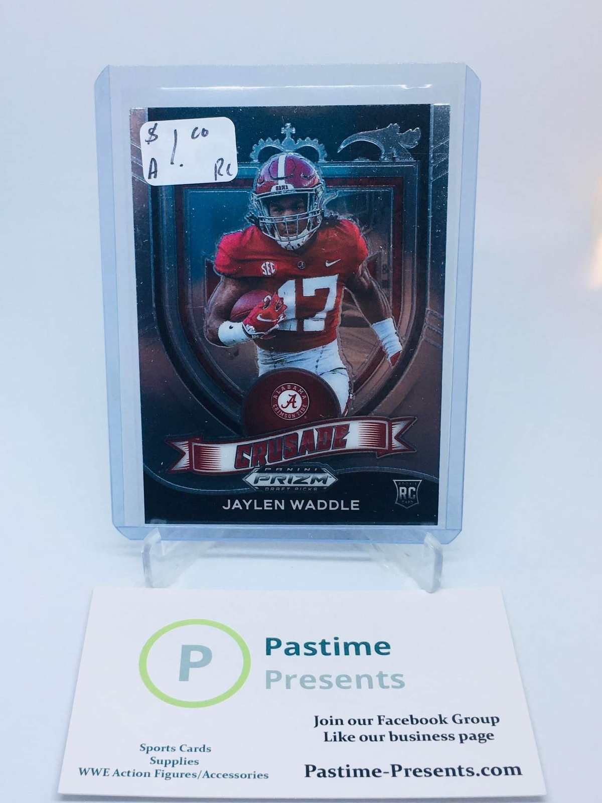 2021 Prizm Draft Picks #169 Jaylen Waddle Crusade RC Alabama (A)