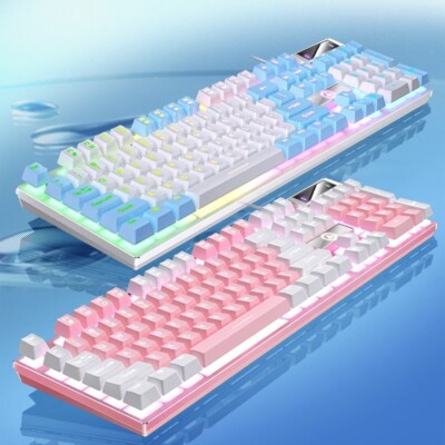 YINDIAO Wired Gaming Keyboard with Numpad Low Profile for Laptop & PC