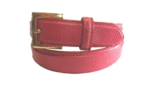 JUDITH LIEBER for Saks Fifth Avenue Red Snakeskin Adjustable  display picture 2