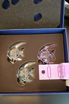 Swarovski Angel Fish (Set of 3) Crystal - 1043243 - Retired - NIB
