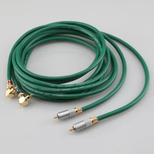 HiFi RCA Audio Interconnect Cable with 90 Degree Right Angle Locking Lotus Plug