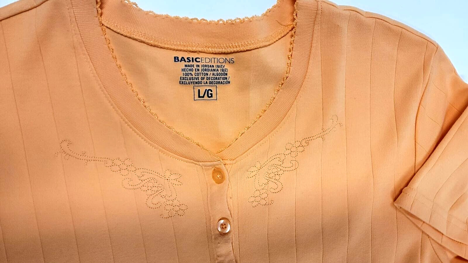 Basic Editions Women's Half-Button Pullover Top O… - image 3