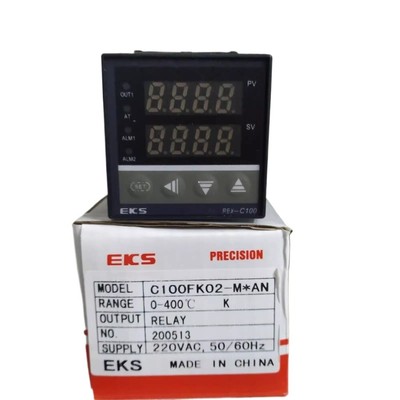 1PC temperature control meter REX-C100 FK02-MAN K-type 400/relay