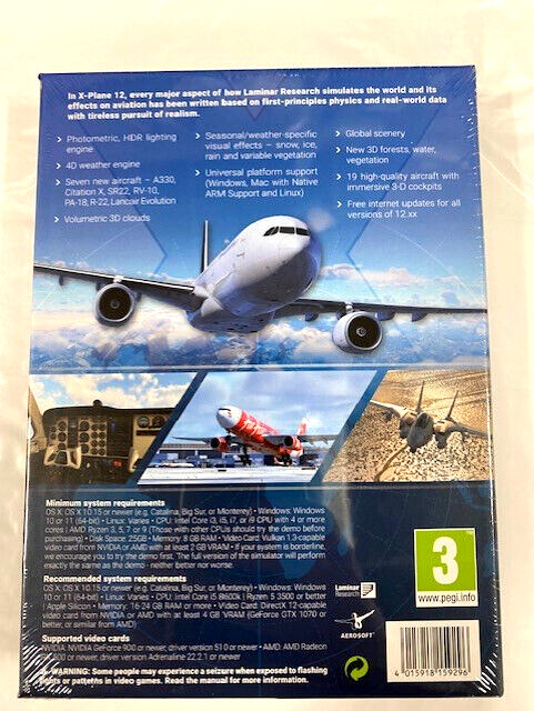 tæt Arkæolog famlende X Plane 12 Global for Windows/Mac/Linux DVD NEW | eBay