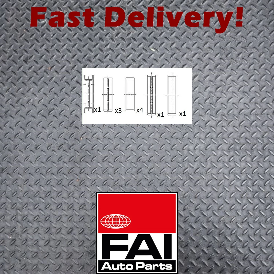 FAI STD Main bearing set fits Volvo D4204T Duratorq 20 C30 S40 V50 - Photo 1/1