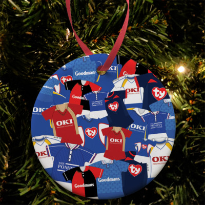 Portsmouth Retro Set Mash Christbaumkugel Dekoration Keramik Fächer Geschenk