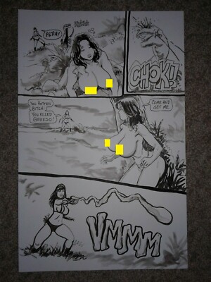 Massey CAVEWOMAN APEX PREDATOR 1 pg 7 SEXY MERIEM HUGE HEADLIGHTS WOW 