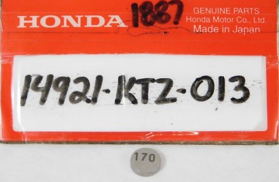 1 NEW 1988-13 Honda NX CB CBR VFR ST GL CRF 1.700 Tappet Shim OEM 14921-KT7-000