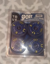 True Sport Inline Skate Wheels 72mm Rollerblade 4 Pack