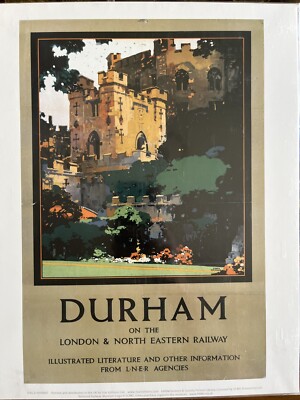 Durham on the LNER 28x35cm Kunstdruck von Vintage Eisenbahn Poster