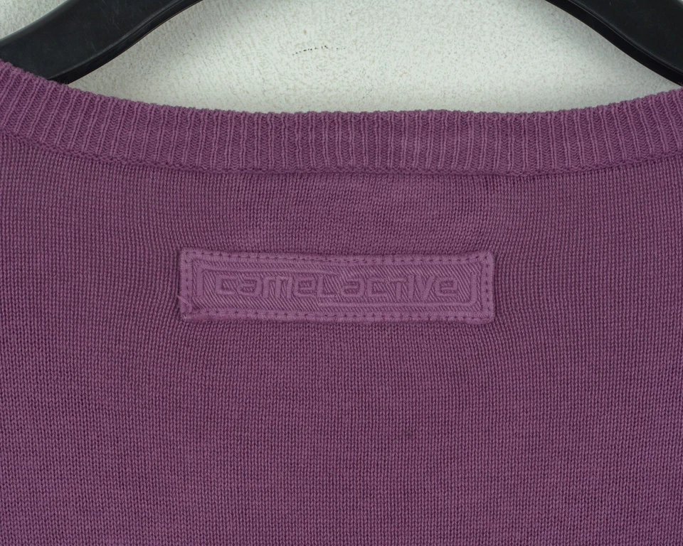 Camel Active Herren 2XL V-Ausschnitt Pullover Sweatshirt Strick Lila Top - Bild 4 von 4