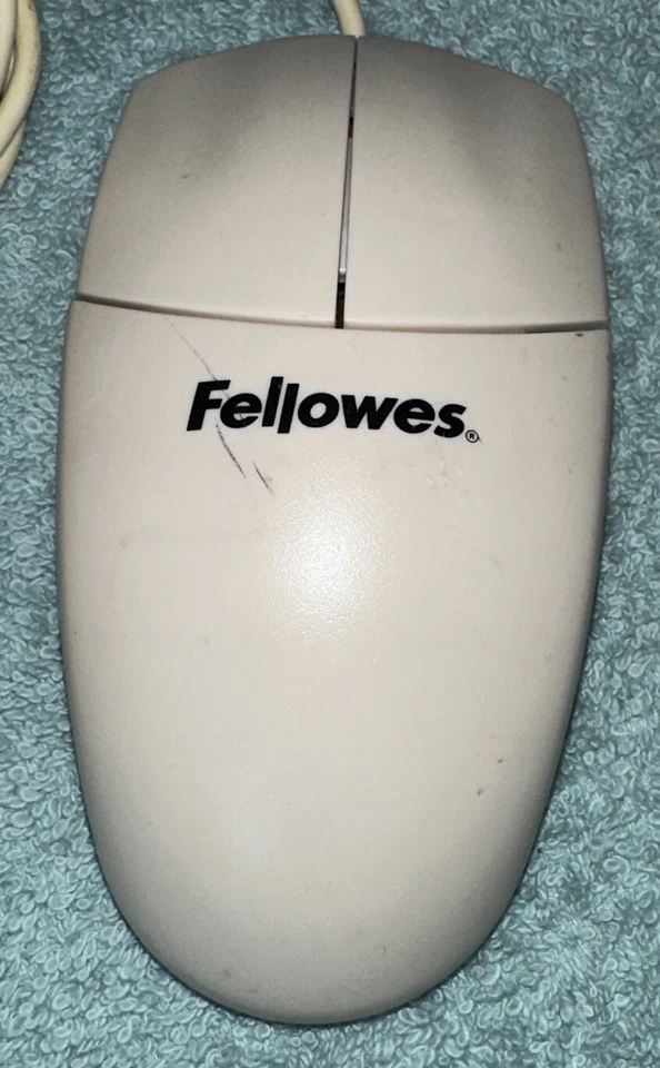 Fellowes 2-Button Mouse - White,  #98920 - Image 2 of 4