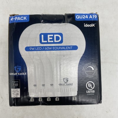 Great Eagle Lighting Corporation 9w 60w Equivalent GU24 Daylight 5000k 750 Lumen
