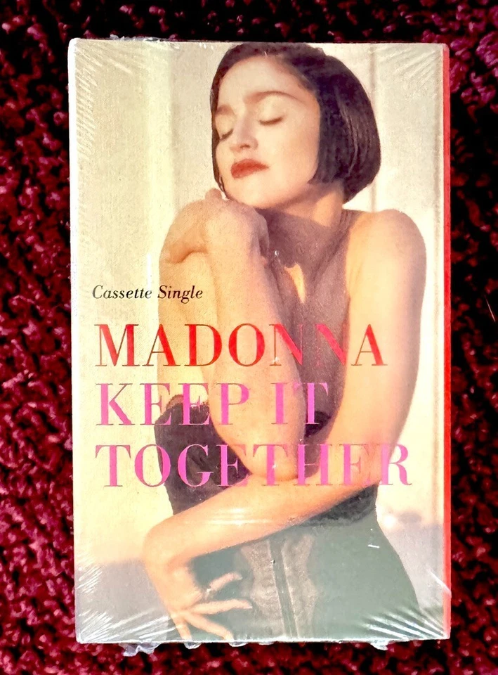 MADONNA KEEP IT TOGETHER SEALED CASSETTE TAPE SINGLE US LP PROMO HYPE SLIP BOX - Image 2 of 4
