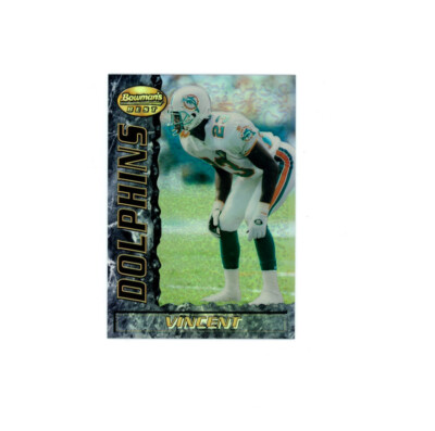 1995 Bowmans Best REFRACTOR SP TROY VINCENT Miami Dolphins STAR