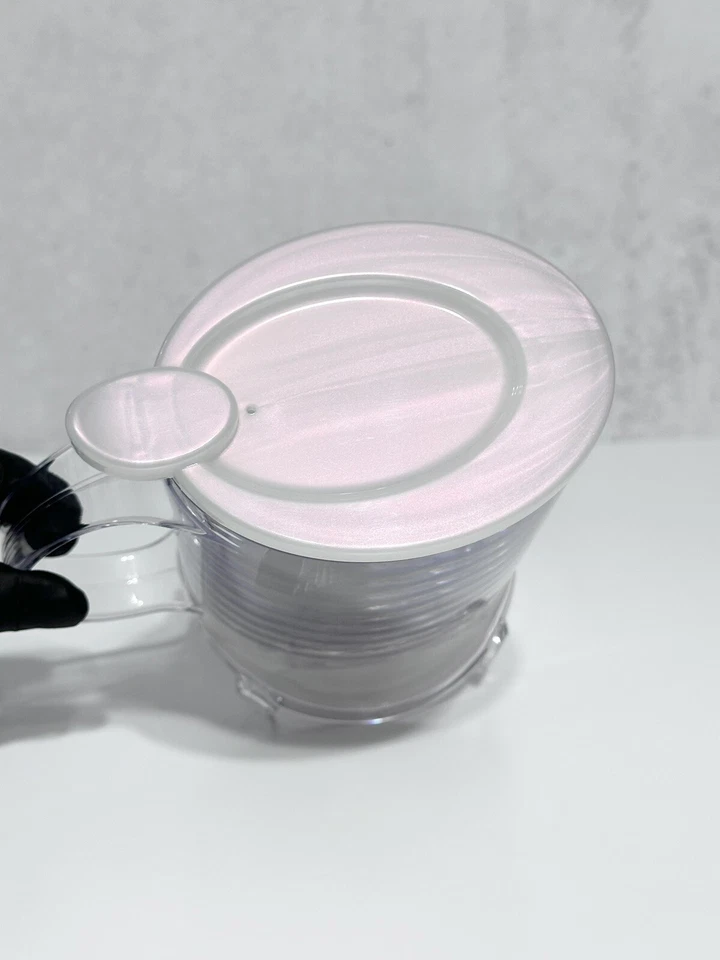 Fabricante infusor de hojas sueltas Teavana Perfectea 16 oz blanco perla iridiscente Foto 4 de 4