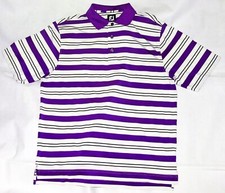 FootJoy Men's Short Sleeve Golf Polo Striped Shirt Size Large