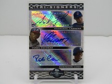 CABRERA ESCOBAR CANO 2008 TOPPS CO-SIGNERS TRIPLE AUTOGRAPH AUTO!!