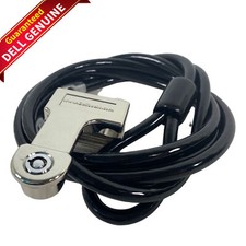 Genuine Dell Laptop Lock Keyed for Wedge-Shaped Slots XJ477 with Dual Head Cable
