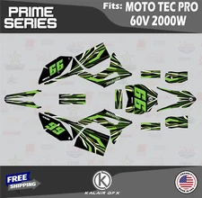 Graphics Kit for MotoTec Pro 60v (All Years) Prime Series - GREEN