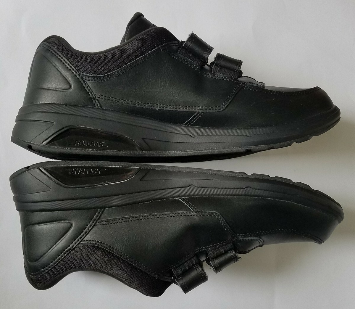New Balance 813 Shoes Mens Size 10 Black Leather Walking Hook & Loop MW813HBK New Balance 813 Black Leather Comfort Hook | Mercari main image 2