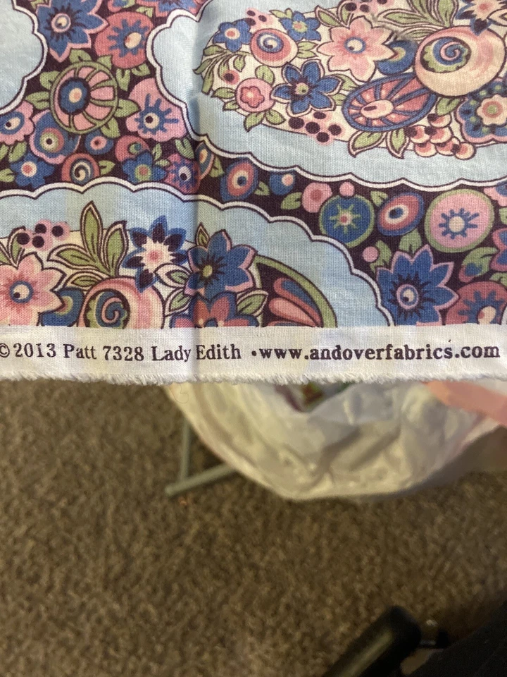 3/4 Yard x WOF (38”ish) of Cotton “Lady Edith” Fabric from Andover Fabrics - Image 2 of 2