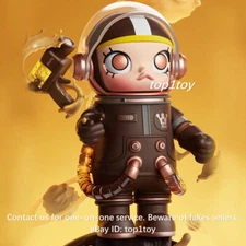POP MART x KENNYSWORK Mega Collection 100% Space Molly 1 Toffee Mini Figure