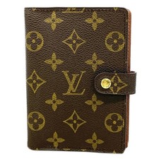 Louis Vuitton Monogram Agenda PM R20005 Planner Cover Organizer Diary Brown