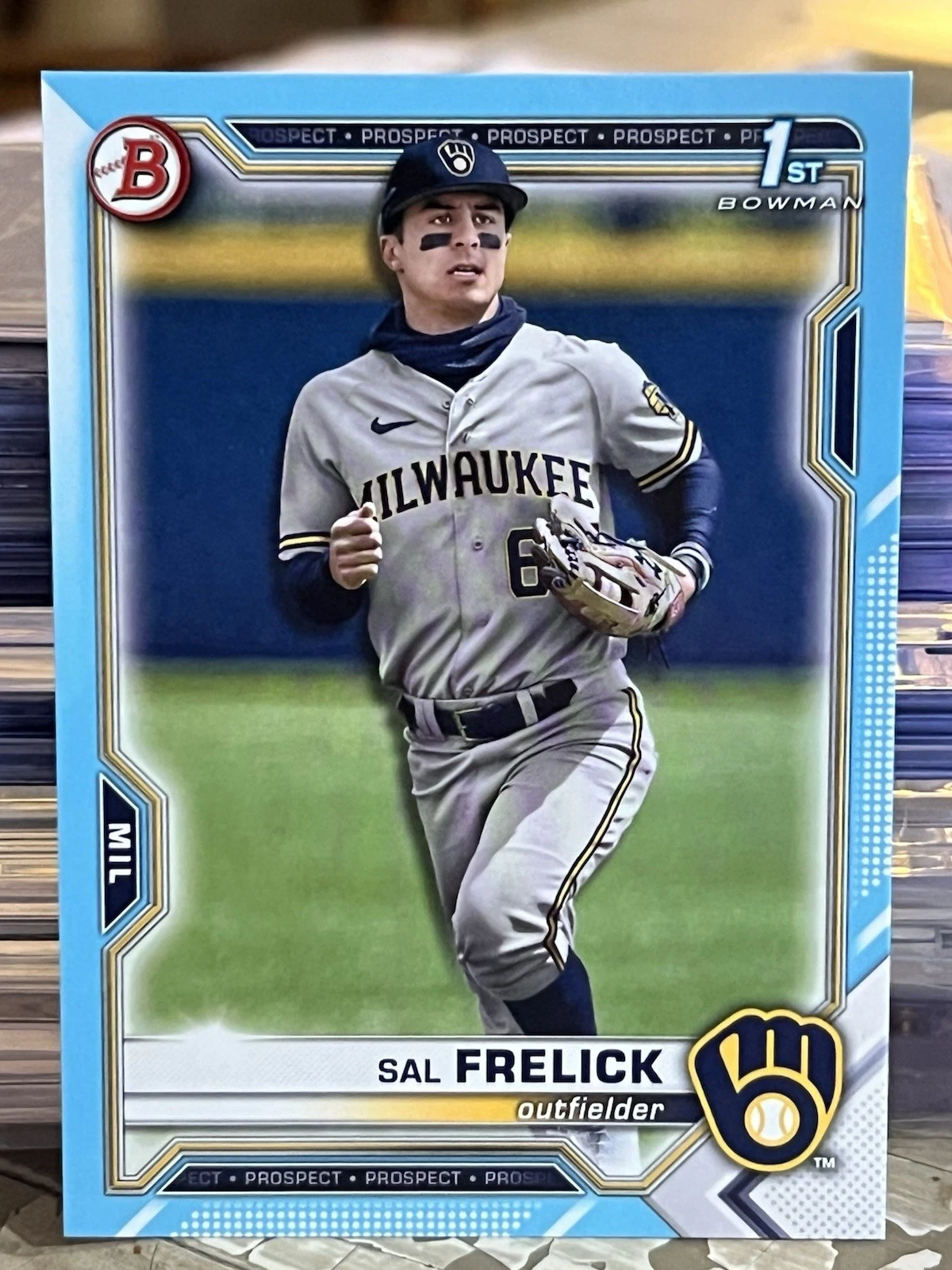 Sal Frelick 2021 Bowman Draft #163/499 #BD-172 1st Prospect RC Sky Blue Paper