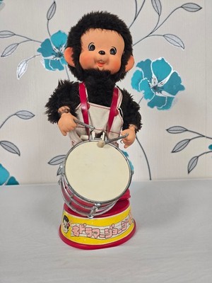 Vintage Rare Trick Star Drumming Monkey Kuang Toy Taiwan 1960-1970 Vintage Spiel