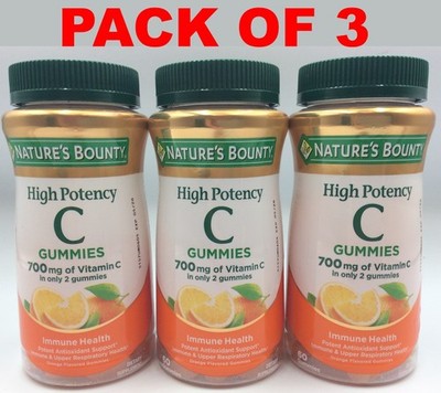 Nature's Bounty High Potency Vitamin C Gummies 700mg Immune Support  05/2026 