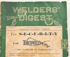 WELDERS DIGEST 1938 Torchweld Equipment Co. V...
