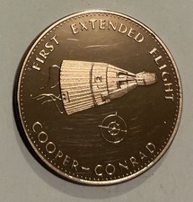 Gemini 5 Extended Space Flight Coin Medal NASA Space