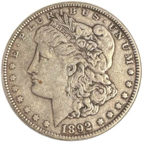 1892 Morgan $1 ✔ 90% Silver ✔ Very Fine (VF) Condition