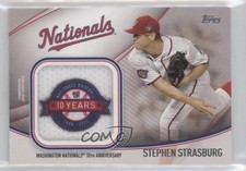 2020 Topps Special Event Jersey Sleeve Stephen Strasburg Jumbo Patch 0j8k