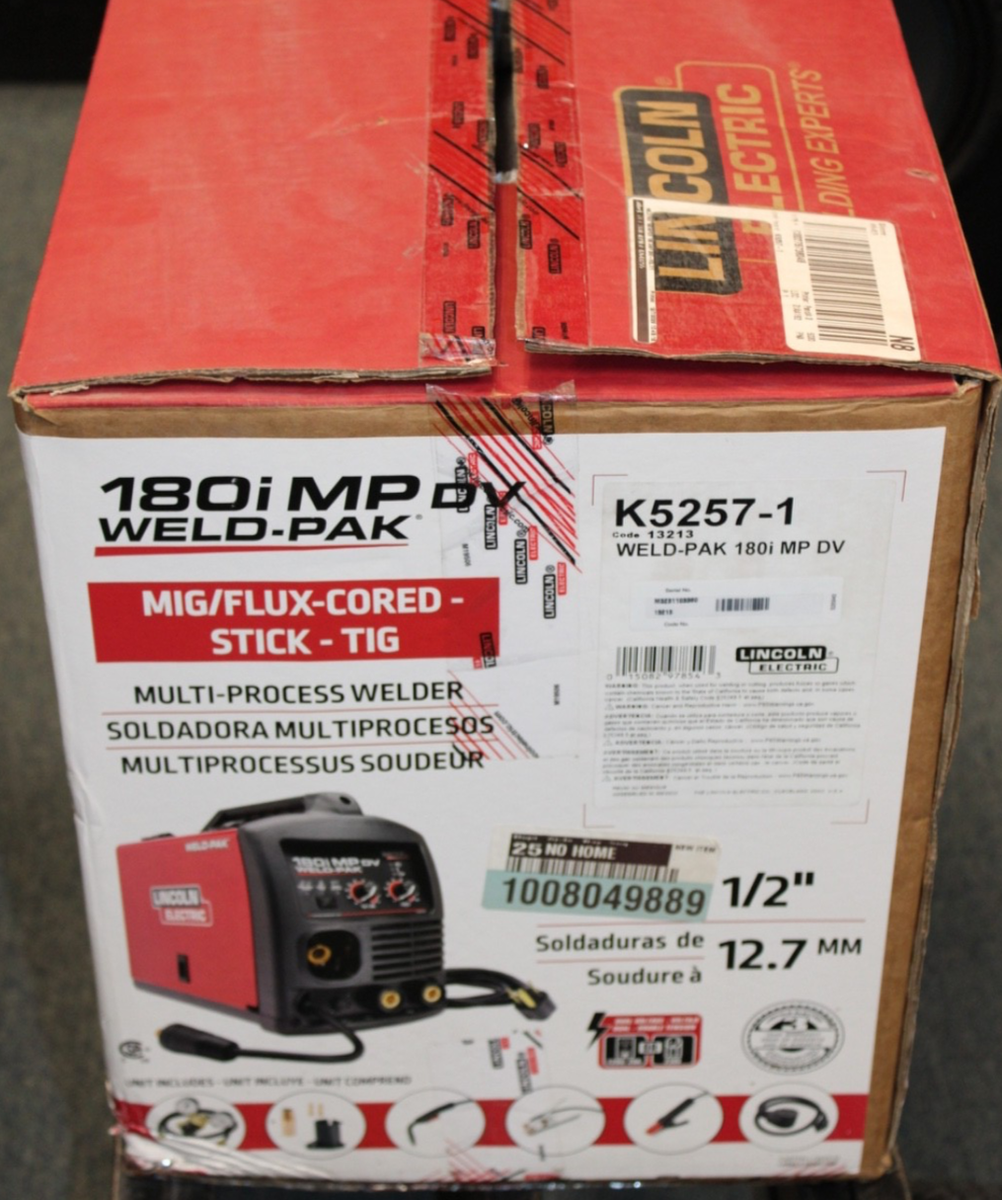 Lincoln Electric 180i MP DV Weld-Pak Mig/Flux-Cored-Stick-Tig