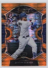 2021 Panini Select Concourse Orange Pulsar Prizm 3/18 Justin Turner #49 03rx