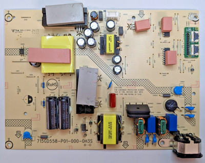 HP OMEN 32C 32'' CURVED GAMING MONITOR POWER SUPPLY BOARD 715GD558-P01-000-0H3S