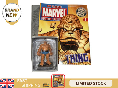Classic Marvel Figurine Collection #4 The Thing Complete With Magazine NEW