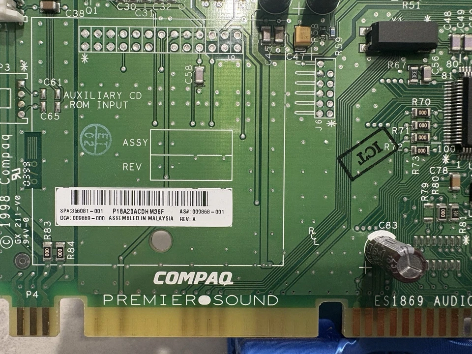 Compaq Sound Card ESS1869F Genuine Premier Sound - image 2 of 4