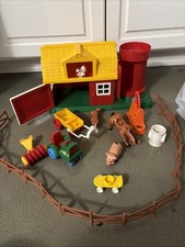 Vintage 1981 Playmates Toy Boy & Silo Playset with Animals & Accessories