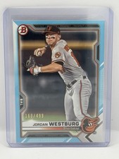 Jordan Westburg 2021 Bowman Paper Prospect Sky Blue Border /499