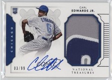 2016 Panini National Treasures 3/99 Carl Edwards Jr #162 Auto 1rt7