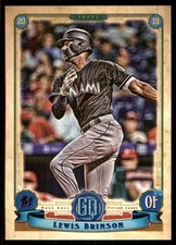 Lewis Brinson 2019 Topps Gypsy Queen #34 Marlins MLB READ FREE SHIP AutographDen