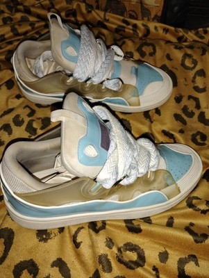 Lanvin Curbs Sneakers Blue and White 10.5 | eBay